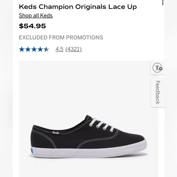 Women’s Black Keds - Picture 6 of 6